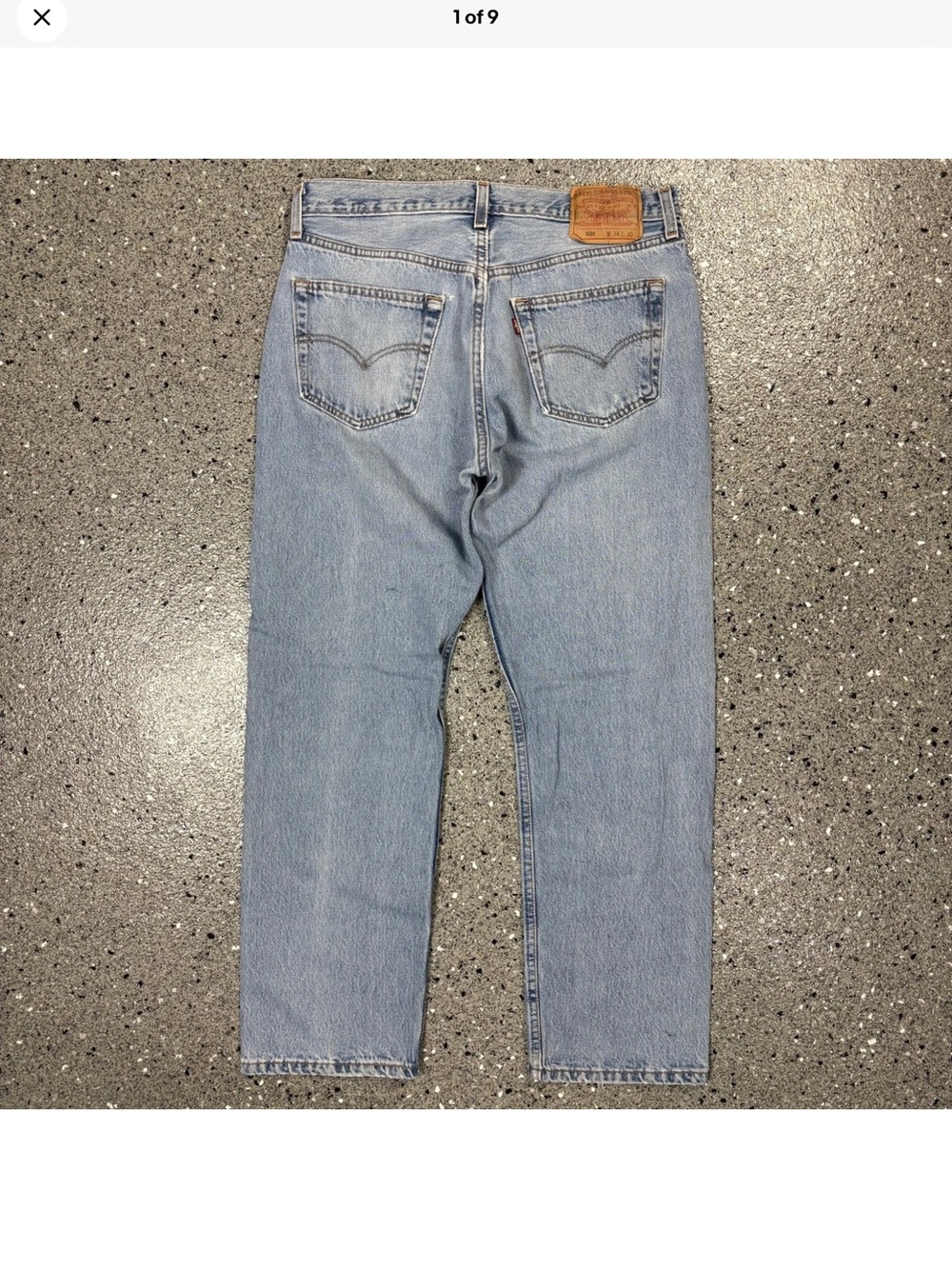 Vintage Levi's 501 Men's Light Wash Straight Leg Jeans